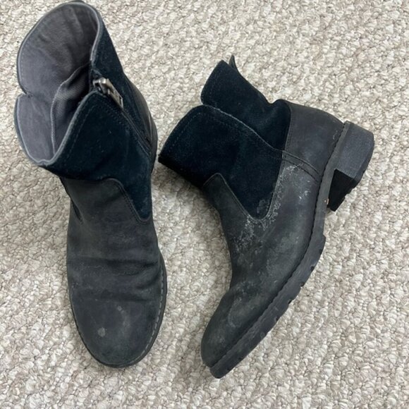 Timberland Bethel Biker boots winter shoes black size 6.5 - Picture 1 of 13